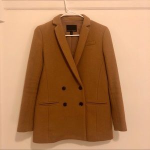 Banana Republic Tan Wool Coat Blazer Size 2